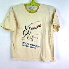 Vintage Devon Memorial Horse Show PA T Shirt Adult Size S Anvil Red Bar Tag SS picture