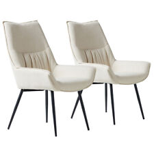 Modern Upholstered Dining Chairs Set of 2 Dining Room Chairs Accent Diner Chair picture