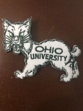 Ohio University Bobcats Vintage Embroidered Iron On Patch 3.5” X 2.25” picture