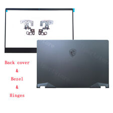 New GE66 Raider For MSI Back Cover & Bezel & Hinges 10SD 10SE MS-1541 MS-1542 US picture