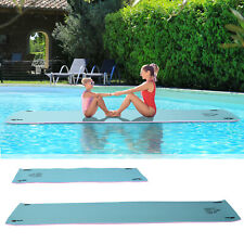 HOMCOM 10' x 5' Foam Floating Water Pool Pad Mat w/ Straps for Rolling Storage picture