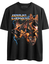 Epic German Shepherd Retro 80s Glam Heavy Metal Tshirt for Men & Women Dog Owner picture