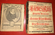 Antique 1739 German Evangelical Religious Faith Doctrine Christian Book EARLY picture