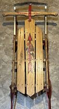 Flexible Flyer F 052 Antique Child's Primitive Wood Sled, sleigh,  tobaggan picture