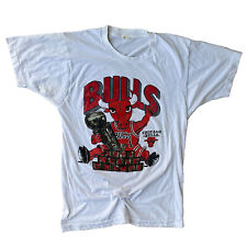 1991 Chicago Bulls NBA Championship Betty The Bill Trophy Tee Shirt Vintage 90s picture