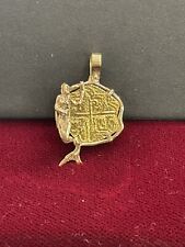 Replica Atocha Coin Pendant Handmade With 14k Gold In Mermaid Bezel picture