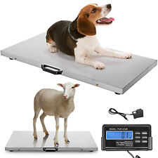 VEVOR 880 LBS Livestock Pet Scale w/ Stainless Steel Platform for Dog Cat Sheep picture
