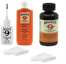 Hoppes 9 Elite Cleaning kit Bore Cleaner and Lubricant Oil with 40 patches picture