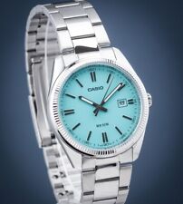 CASIO Robin's Egg Blue  44mm Watch on Bracelet MTP-1302PD-2A2VEF Brand New picture