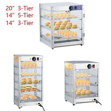 20/14 Inch Commercial Food Warmer Display Case 3/5-Tier Countertop Pizza Cabinet picture