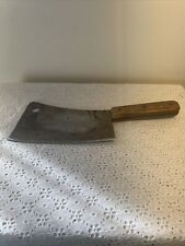 Lamson & Goodnow Mfg USA Vintage 40s-50s Forged Carbon Steel Butcher Cleaver Hog picture