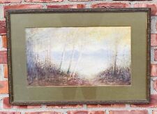 C1920 Adirondacks Watercolor. Lake George New York In Autumn. Signed Illegibly picture