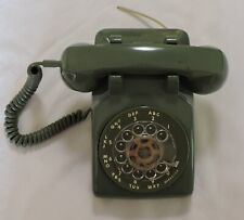 Vintage Working ITT Desk Rotary Phone Avocado Green picture