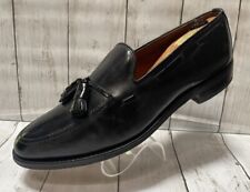 Allen Edmonds Vintage Grayson Mens Black Leather Loafers Tassel Size 10 / 11 picture