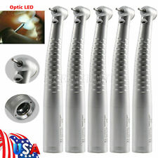 5PCS dental 6 hole high speed push button LED quick connect handpiece US picture