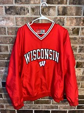 Large Wisconsin Badgers Pro Player Pullover Windbreaker Jacket picture