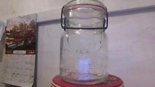 VINTAGE DREY IMPROVED EVER SEAL~PINT~CLEAR~CANNING JAR picture
