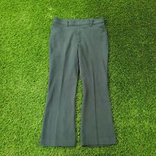 Vintage 80s Farah Flared Funky Polyester Pants 36x31 Sleek Emerald Green SCOVILL picture
