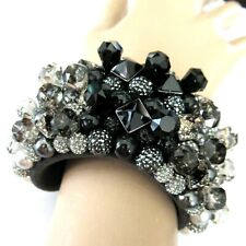 SWAROVSKI Crystal Signed Over The Top Hombre Crystal Cuff Bracelet picture