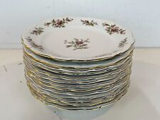 Vtg Johann Haviland Bavaria German Porcelain “Moss Rose” Set of 13 Dinner Plates picture