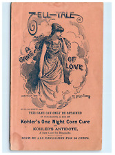 Antique Trade Card Booklet-Kohler's Corn Cure Antidote Quack Medicine B1 picture