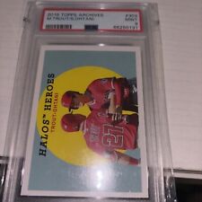 Mike trout and shohei ohtani 2018 topps archives psa 9 #303 picture
