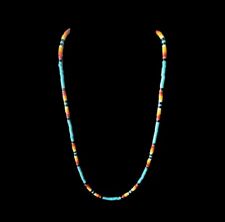 Native American Turquoise Heishi Necklace picture