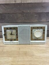 Vintage Firestone 2 In 1 Clock/Radio Combo White picture