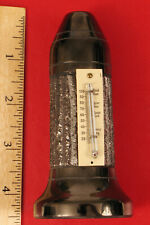 VINTAGE THERMOMETER DESK PAPERWEIGHT OBELISK BLACK PHALIC HOT COAL ANTHRACITE picture