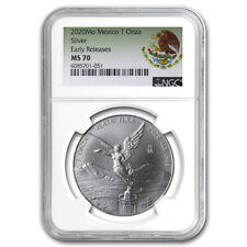 2020 Mexico 1 oz Silver Libertad MS-70 NGC (ER, Coat of Arms) picture