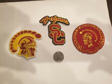 (3)USC Southern Cal Trojans Embroidered Iron On Patches 3” X 3” 3