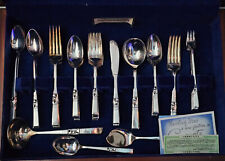 Oneida Community Vintage Silverware Set w/Box Morning Star Pattern picture