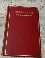 James Whitcomb Riley Neighborly Poems 1897 Rare Vintage picture