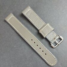 Vintage 1960s Binson Mens Leather Watch Strap Battleship Gray 5/8in. Lug NOS picture