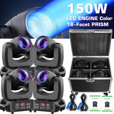2/4Pcs 150W Beam Moving Head 18 Prism Stage Light LED GOBO Spot DMX Disco & Case picture