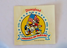 Vintage Disneyland America On Parade Souvenir Decal 1976 picture