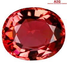 2.68 ct AIG Certified Great looking Oval (10 x 8 mm) Orange Pink Tourmaline picture
