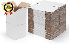 6X6X6 Shipping Boxes for Small Business,40 Pack White Corrugated Cardboard Box f picture