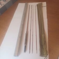 Vintage Montague Rapidan 4 Pc. Bamboo Fly Rod 2 Tips W/Sock  picture