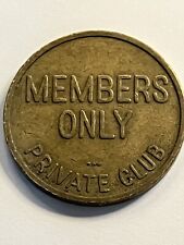 Vintage Members Only Private Club Token #sm1 picture