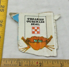 Freakies cereal 1970s box purchase seal cut out f2 VINTAGE picture