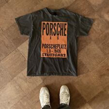 Vintage Porsche t-shirt for car lovers, thrift store aesthetic print ad retro picture