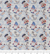 Gnomes Nautical Cotton Fabric by yard  US picture