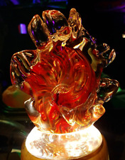 Glass Bolivar GES Style Sunburst Petal Art Glass Paperweight 4