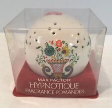 Rare 1960's Max Factor Hypnotique Fragrance Pomander Porcelain Original Package picture