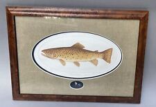 John Furches Limited Edition Brown Trout Print with Fly Fishing Lure picture