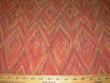 10 4/8YDS~REGAL SOUTHWEST FLAME TAPESTRY EMBROIDERED UPHOLSTERY FABRIC FOR LESS picture