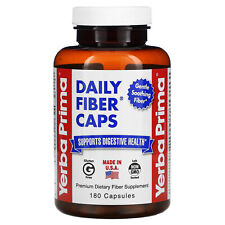 Yerba Prima Daily Fiber Caps 625 mg 180 Capsules All-Natural, GMP Quality picture