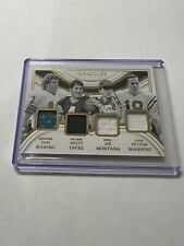 2023 Immaculate Football MONTANA FARVE MARINO MANNING Quad patch IM-QB1 #/49 picture