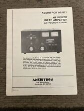 Ameritron AL-811 Instruction Manual Original manual in nice condition.￼ picture